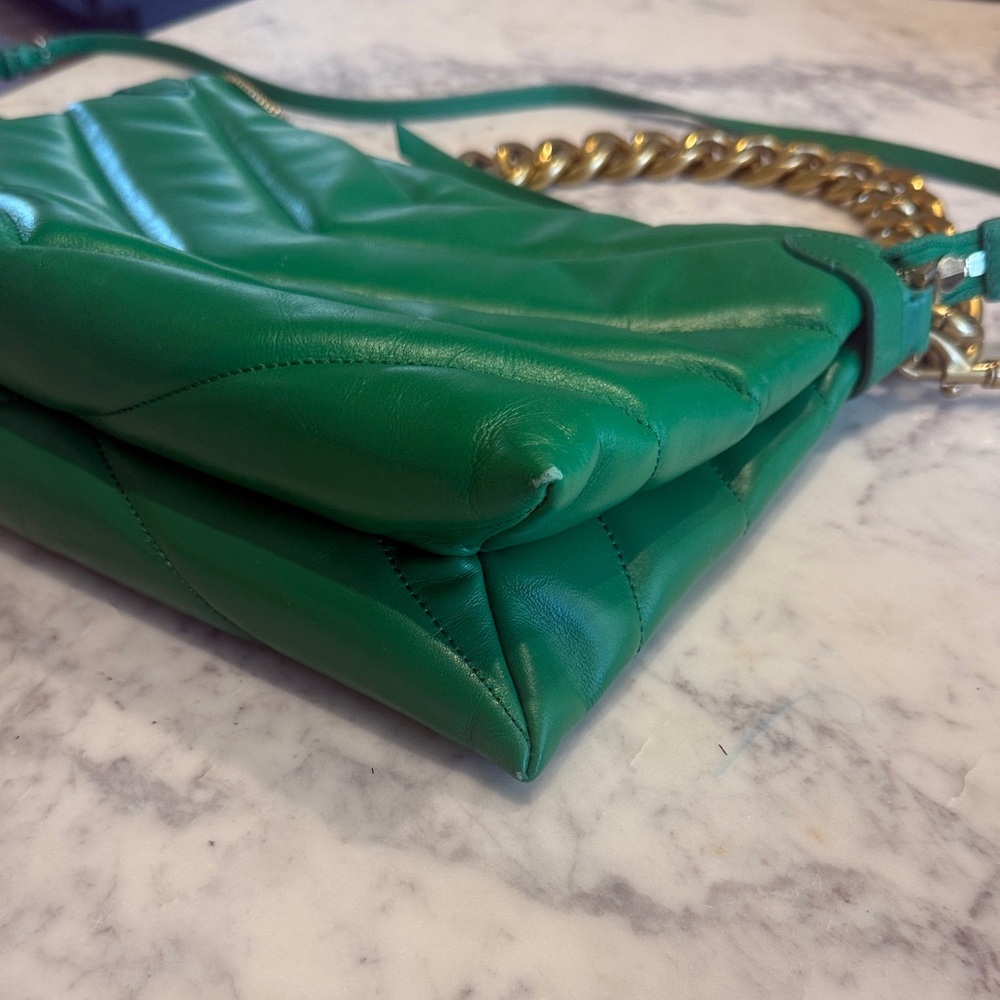 Rebecca Minkoff Green Crossbody Bag with Gold Chain - Picture 8 of 12